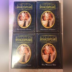 The complete dramatic works of William Shakespeare 4 movie dvd set